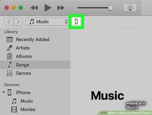نحوه بکاپ گرفتن از عکس های آیفون
