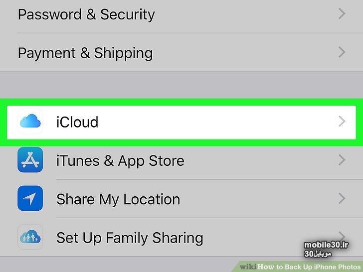 نحوه بکاپ گرفتن از عکس های آیفون