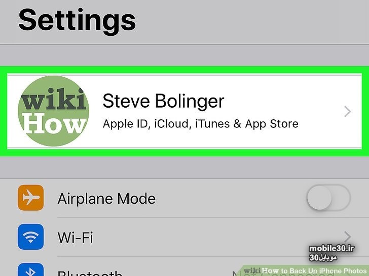 نحوه بکاپ گرفتن از عکس های آیفون