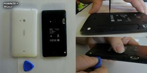 مرحله اول : اجزا تلفن را از هم جدا کنید.