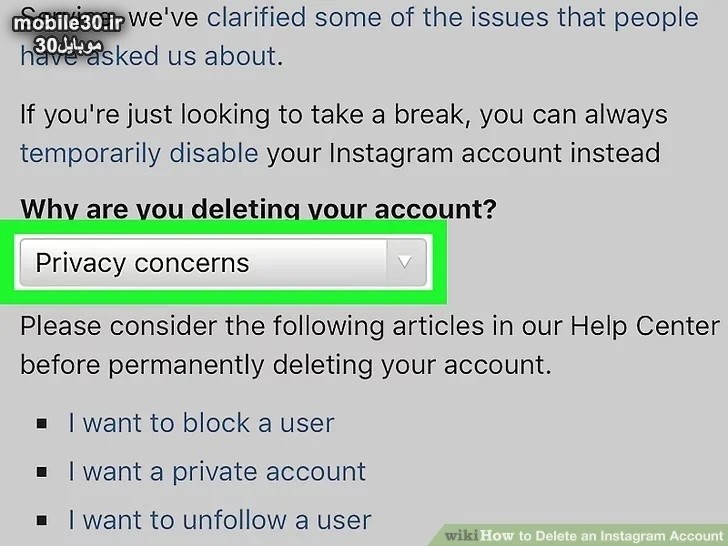 آموزش حذف حساب اینستاگرام از کامپیوتر و موبایل