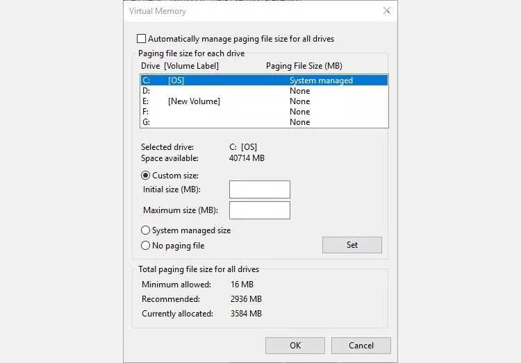 رفع مشکل رم کامپیوتر