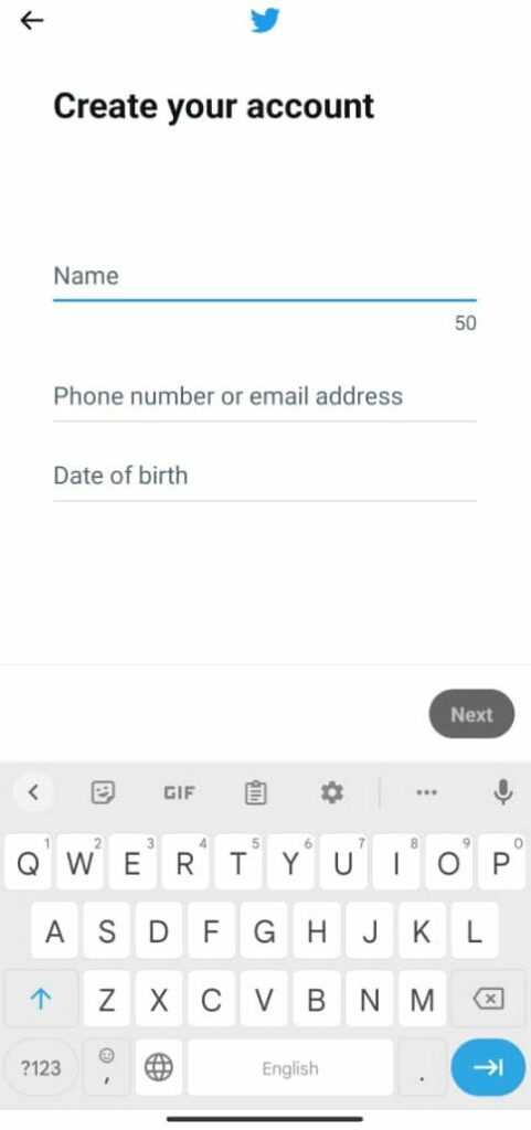 ساخت حساب توییتر