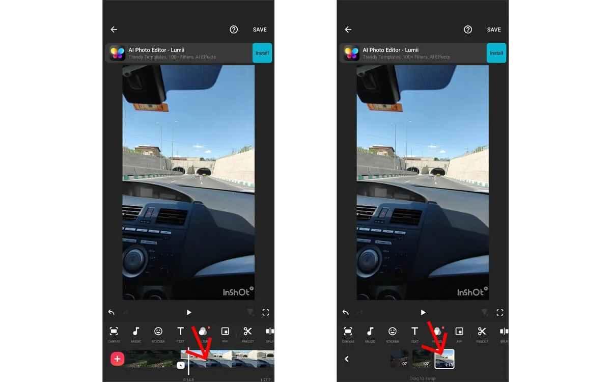 ادیت عکس با اینشات | آموزش گام‌به‌گام inshot