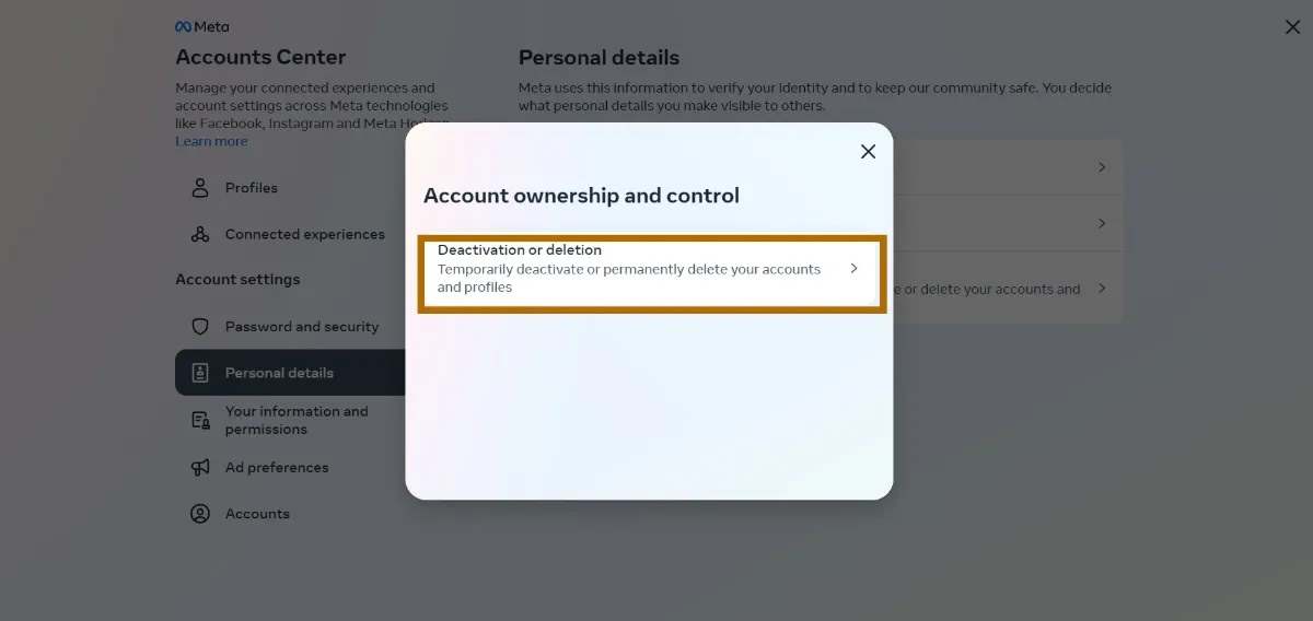 غیرفعالسازی موقت اکانت اینستاگرام با کامپیوتر