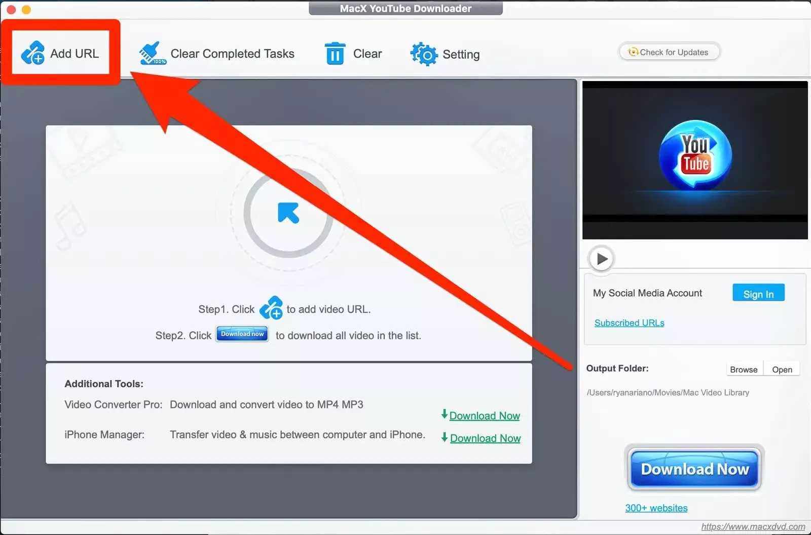 ۲. دانلود از یوتیوب با برنامههای WinX و MacX در کامپیوتر (ویندوز و مک)